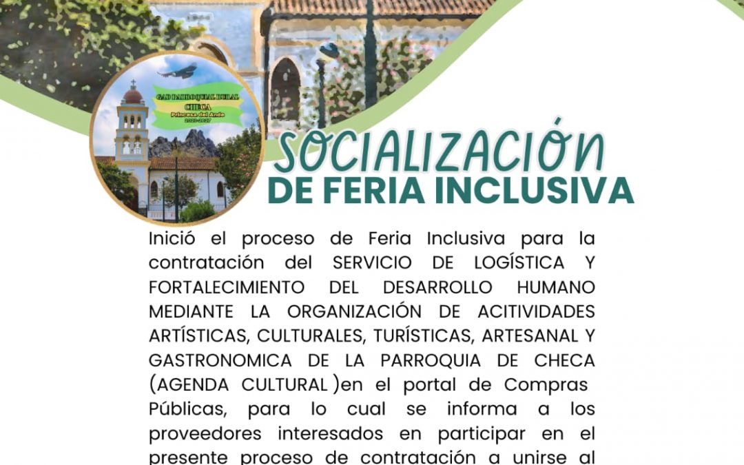 SOCIALIZACION DE FERIA INCLUSVA CHECA